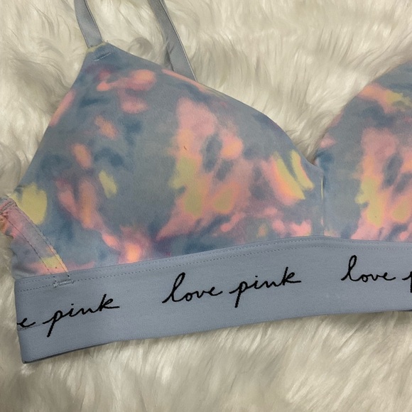 PINK Victoria's Secret Tie-Dye Bralette and Purple Panty Set - Picture 7 of 10